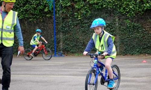As part of Great Bookham school’s drive to encourage a greener and healthier journey to school, Year 4 pupils took part in the Level 1 Bikeability tra